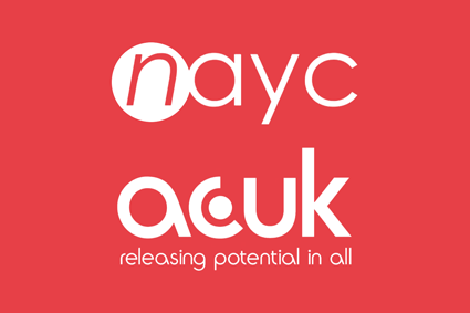 Action Centres UK Ltd (ACUK) and the Northamptonshire Association of Youth Clubs (NAYC) logo